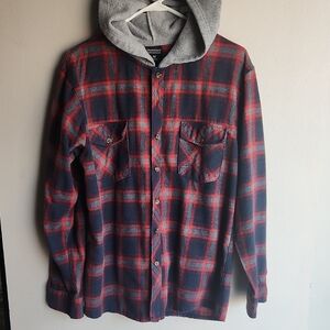 Mountain Expeditions Plaid Shirt with Hood